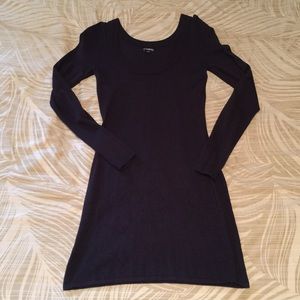 Express Scoopneck Sweater Dress NAVY BLUE